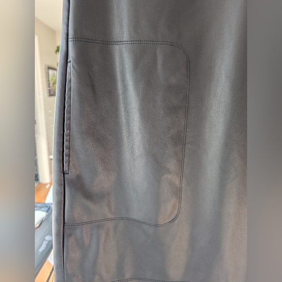 Max Studio Faux Leather Dress Size Small - Picture 5 of 8